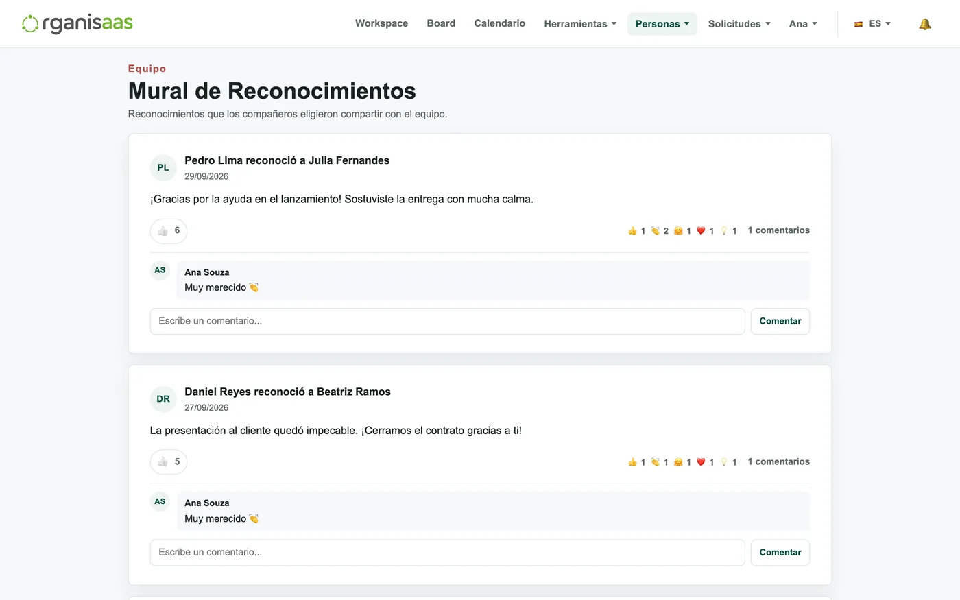 Muro de reconocimientos